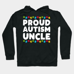 Mens Autism Awareness Proud Autism Uncle Hoodie